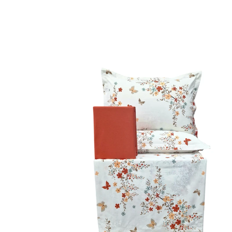 Комплект постельного белья Narlı 000891, пододеяльник 200x220 см, простыня 240x260 см, 2 наволочки 50x70 см, двуспальный, хлопок, разноцветный