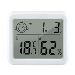 Комнатный термометр LED Clock Display Белый Комнатный термометр LED Clock Display Белый