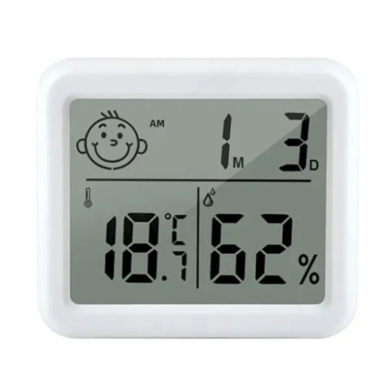 Комнатный термометр LED Clock Display Белый Комнатный термометр LED Clock Display Белый