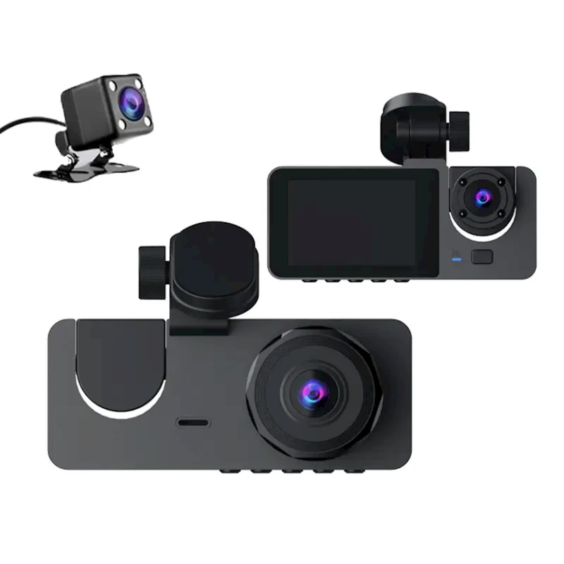 Видеорегистратор YKM Car 3 lens Dash Cam, Black Видеорегистратор YKM Car 3 lens Dash Cam, Black