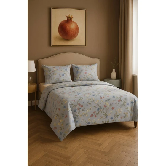 Комплект постельного белья Narlı 1468, простыня 240x260 см, пододеяльник 200x220 см, наволочки 50x70 см 2 шт, поликоттон, двуспальный, разноцветный