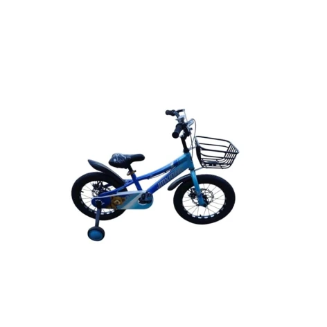 Детский велосипед BB724, черный/синий, 16