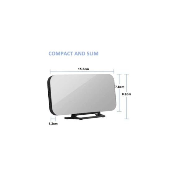 Электронные часы-будильник 1001box DS-3625L, 78x158x13 мм, разноцветный