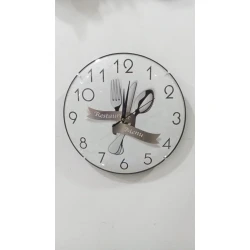 Divar saatı Bayramov Group SS-151, ağ, 30 sm