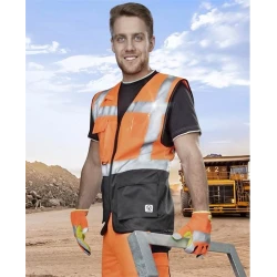 Сигнальный жилет Ardon, полиэстер, оранжевый, размер XXXL. Сигнальный жилет Ardon, полиэстер, оранжевый, размер XXXL.