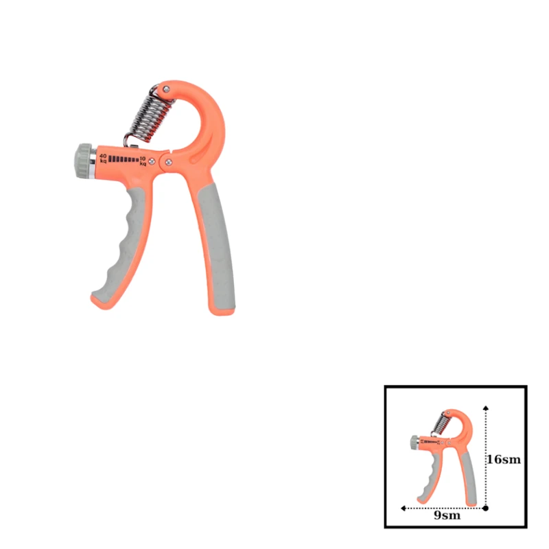 Эспандер кистевой Gymnic, 16x9 см, оранжевый, 40 кг Эспандер кистевой Gymnic, 16x9 см, оранжевый, 40 кг