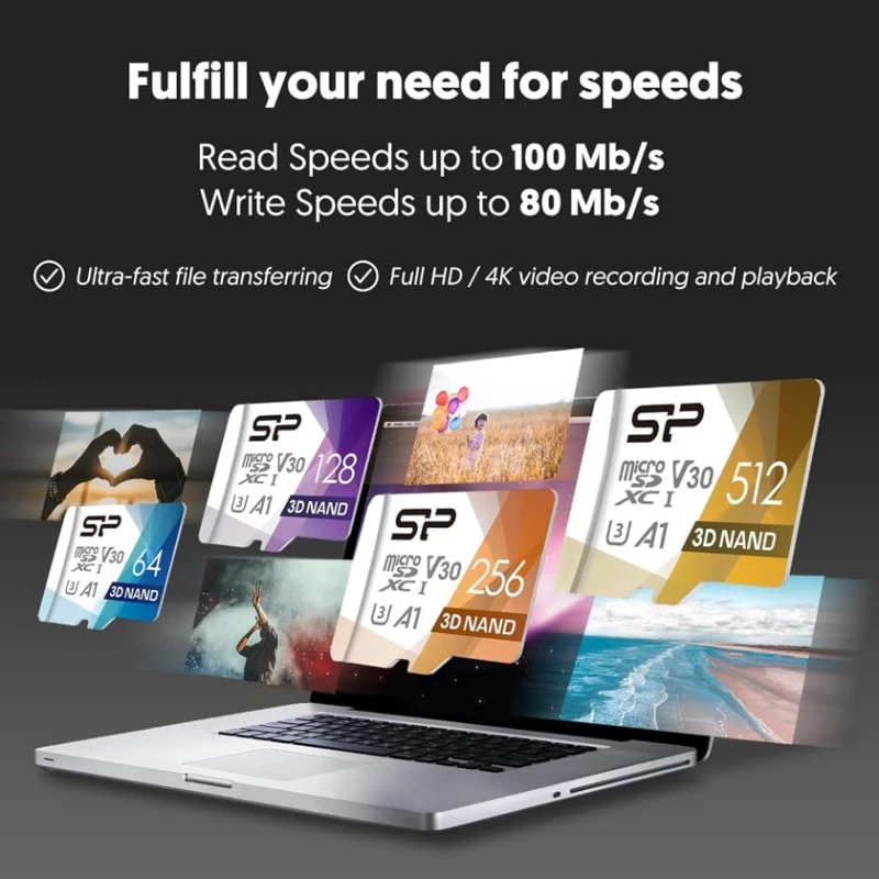 Карта памяти Silicon Power 512GB microSDXC UHS-I Memory Card 4K Карта памяти Silicon Power 512GB microSDXC UHS-I Memory Card 4K