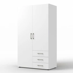 Шкаф Art Mebel Art-100-9, ЛДСП, белый, 50х100х210 см