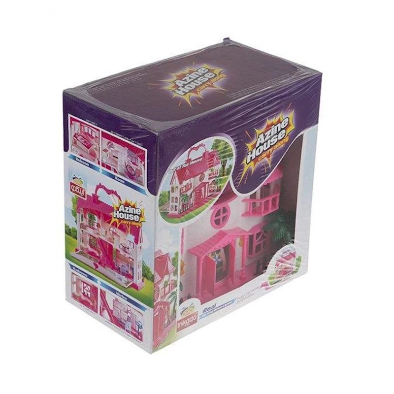 Дом для кукол Azine, 3-5 лет, пластик, белый/розовый, 25x14x26 см Дом для кукол Azine, 3-5 лет, пластик, белый/розовый, 25x14x26 см