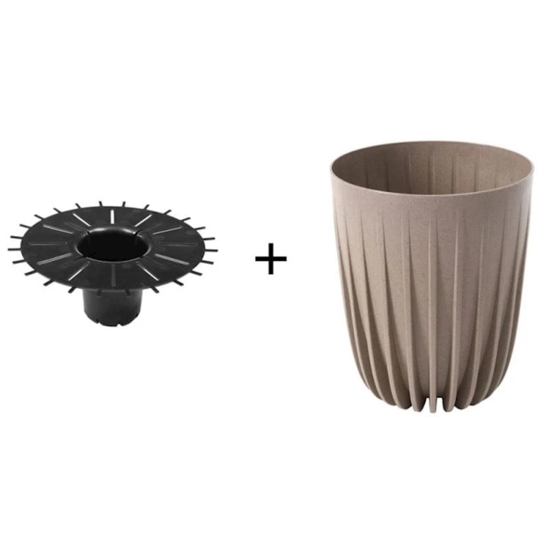 Горшок Lamela ME-931, 30x35.6 см, 11.6 л, пластик, коричневый Горшок Lamela ME-931, 30x35.6 см, 11.6 л, пластик, коричневый