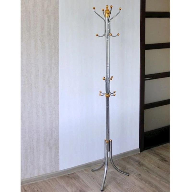 Döşəməüstü asılqan Coat Rack, 172x42 sm, metal/plastik, gümüşü