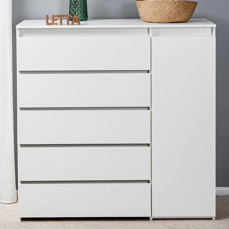 Комод Letta, белый, ЛДСП, 120x50x120 см Комод Letta, белый, ЛДСП, 120x50x120 см