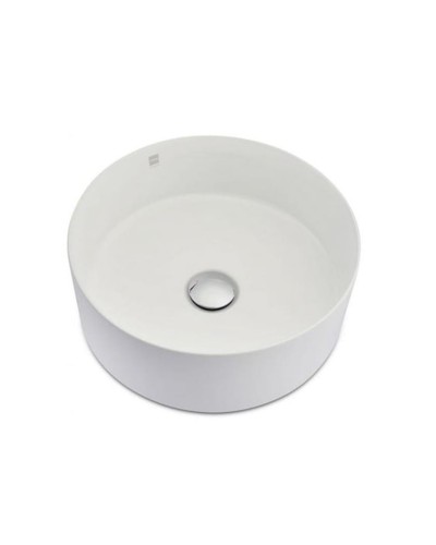 Çanaq Teka Soller Ceramic Round Countertor Banyo, keramika, ağ