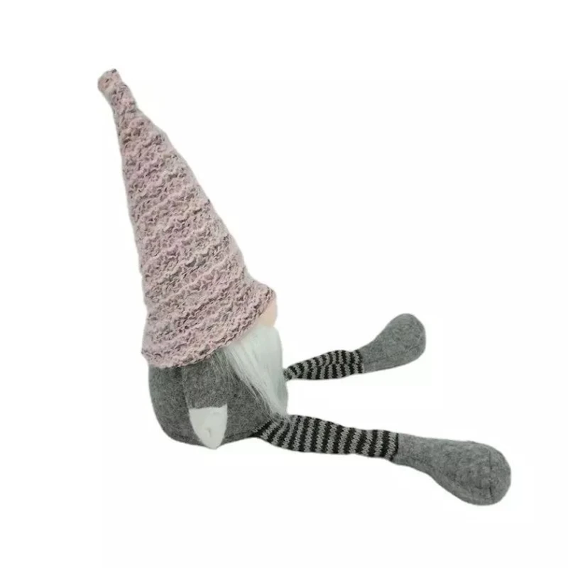 Cırtdan Grinch Gnome RSny1, 7x6.7x33 sm, boz/çəhrayı