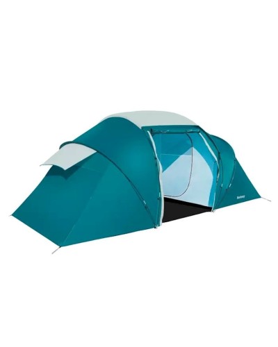Kempinq çadırı Bestway 68093 Family Ground 4, dördnəfərli, polyester/polietilen, 460x230x185 cm, firuzəyi, 8.909 kq