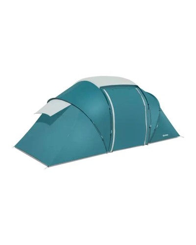 Kempinq çadırı Bestway 68093 Family Ground 4, dördnəfərli, polyester/polietilen, 460x230x185 cm, firuzəyi, 8.909 kq