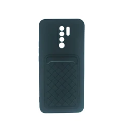 Çexol Silikon Card Case Xiaomi Redmi 9 üçün, Black