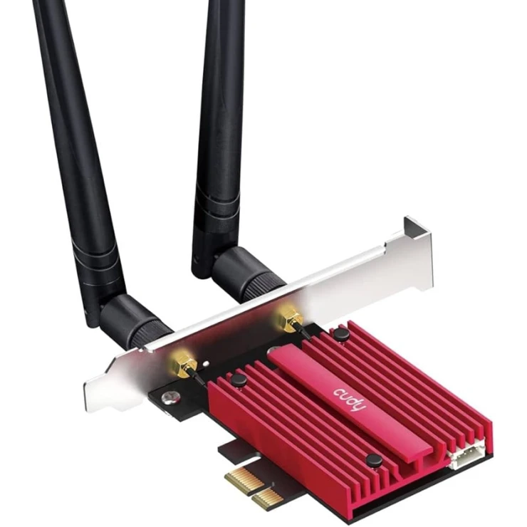 Wi-Fi адаптер Cudy WE3000s AX5400 Tri-Band Wi-Fi 6 PCIe Wi-Fi адаптер Cudy WE3000s AX5400 Tri-Band Wi-Fi 6 PCIe