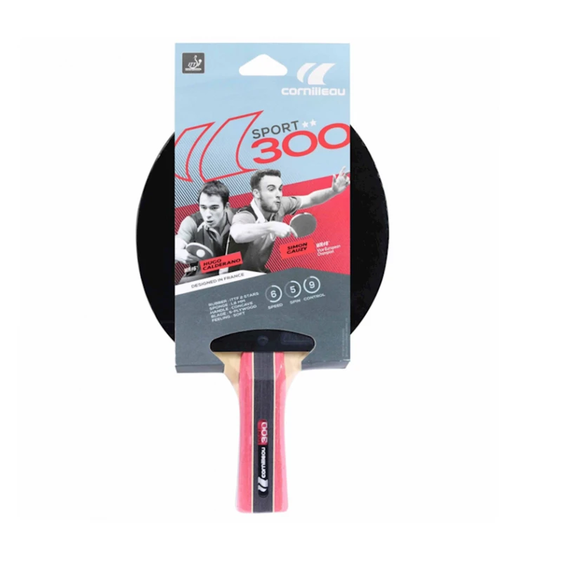 Ракетка для настольного тенниса Cornilleau Sport 300, черный/красный