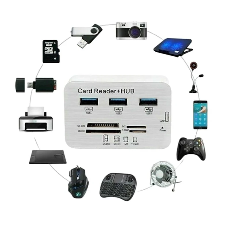 Kart oxuyucu SD Card Reader USB Hub 3.0