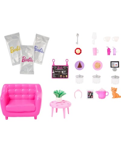 Oyun dəsti Mattel Barbie Wellness HKT94, время для чая, 5+ yaş