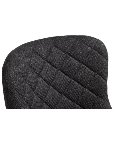 Ofis kreslosu JYSK Pebringe 3670059, parça/polad, boz/qara, 53x79/89x61 sm