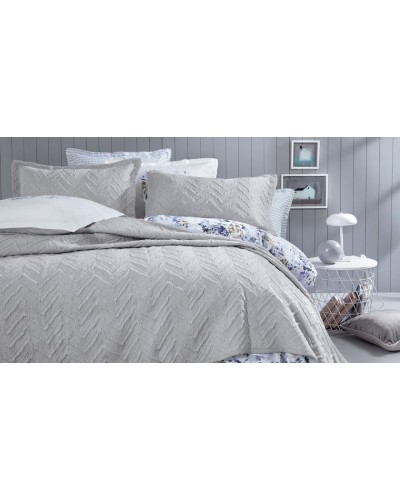 Örtük və yastıq üzü dəsti Yataş Curly, örtük 230х240 sm, yastıq üzü 50x70 sm 2 ədəd, ikinəfərlik, pambıq/poliester, boz