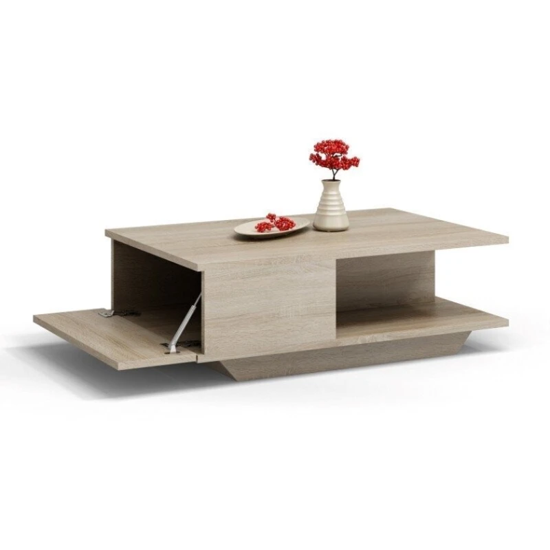 Журнальный стол Art-108, 60x90x40 см, ламинат, светло-коричневый