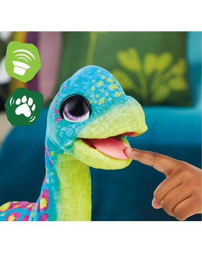 İnteraktiv oyuncaq dinozavr Hasbro Fur Real, 4 yaşdan