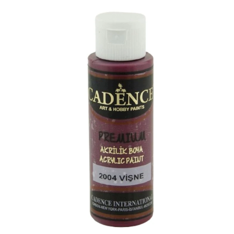 Декоративная акриловая краска Cadence Premium Acrylic Paint 2004 Cherry, вишневый, 70 мл Декоративная акриловая краска Cadence Premium Acrylic Paint 2004 Cherry, вишневый, 70 мл
