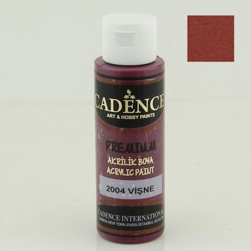 Декоративная акриловая краска Cadence Premium Acrylic Paint 2004 Cherry, вишневый, 70 мл Декоративная акриловая краска Cadence Premium Acrylic Paint 2004 Cherry, вишневый, 70 мл