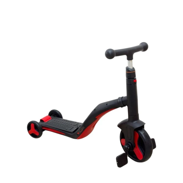 Детский велосамокат ST00035_red, красный/черный Детский велосамокат ST00035_red, красный/черный