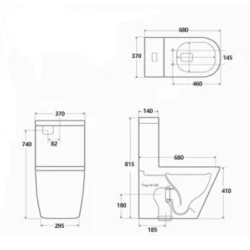 Унитаз Classo CL-002, белый. Унитаз Classo CL-002, белый.