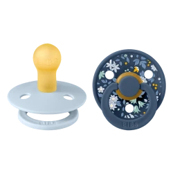 Набор пустышек BIBS x Liberty Colour Camomile Lawn, размер 1, 0-6 месяцев, синий/голубой, 2 шт