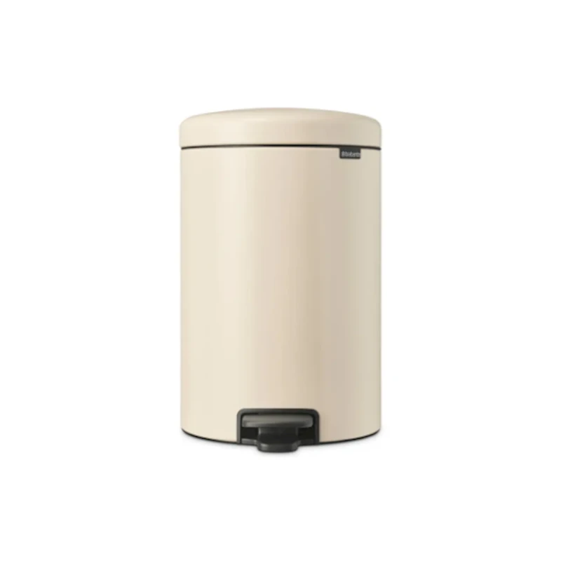 Мусорное ведро Brabantia NewIcon, 46.7x29x38 см, металл, с педалью, 20 л, бежевое Мусорное ведро Brabantia NewIcon, 46.7x29x38 см, металл, с педалью, 20 л, бежевое