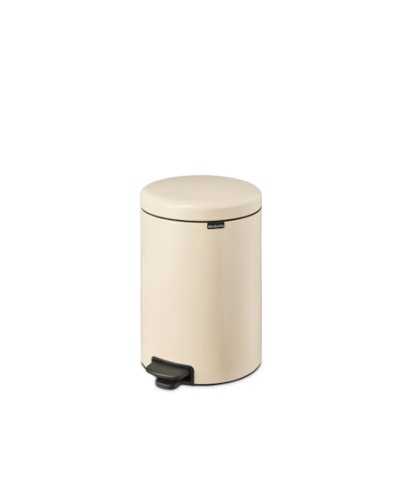 Zibil vedrəsi Brabantia NewIcon, 46.7x29x38 sm, metal, pedallı, 20 l, bej