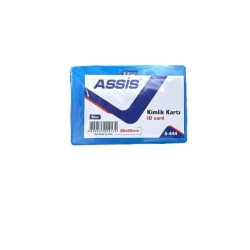 Бейдж Assis, синий, 54x85 мм