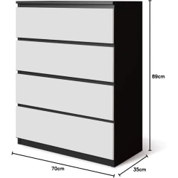 Комод Ev Plus 12116018, ЛДСП, 70x35x89 см Комод Ev Plus 12116018, ЛДСП, 70x35x89 см