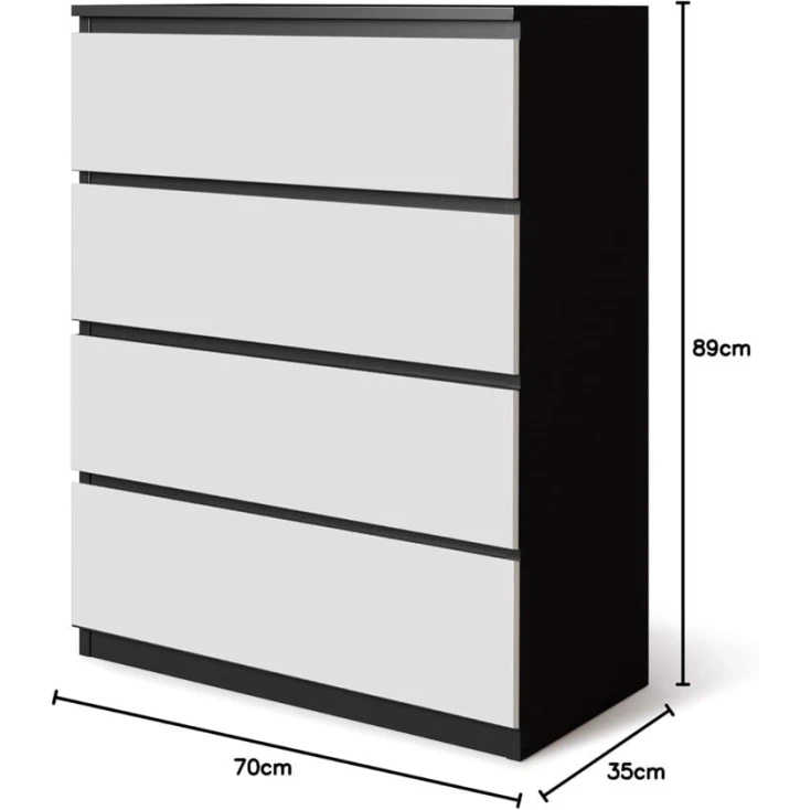 Комод Ev Plus 12116018, ЛДСП, 70x35x89 см Комод Ev Plus 12116018, ЛДСП, 70x35x89 см