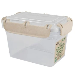 Konteyner Plastic Republic Bergen, 700 ml, 10.3х14.5х9.8 sm, plastik, şəffaf/bej