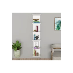 Stellaj Ev Plus 12115600, LDSP, ağ, 180x35x30 sm Stellaj Ev Plus 12115600, LDSP, ağ, 180x35x30 sm