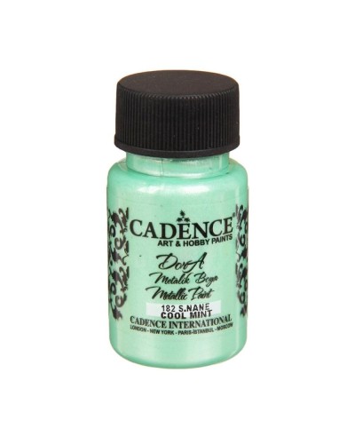 Akril boya-metallik Cadence Dora Metallic Paint 182 Cool Mint 50 ml
