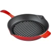Сковородка-гриль Lava Majolica, чугун, красная, 28 см Сковородка-гриль Lava Majolica, чугун, красная, 28 см