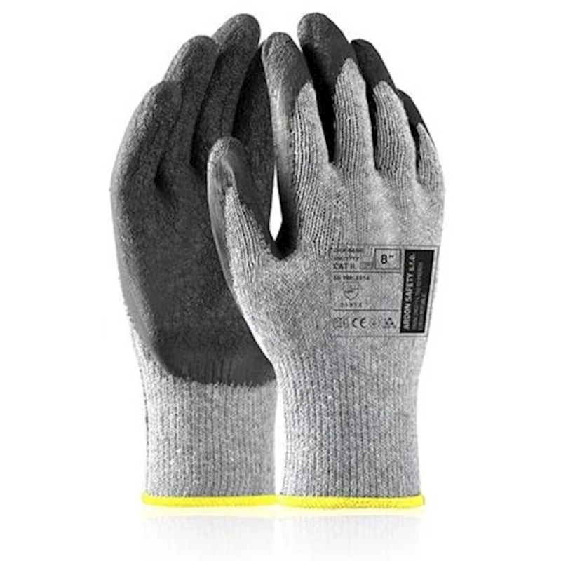 Перчатки Ardon Safety/Dick, полиэстер/хлопок, серые/черные, размер 10
