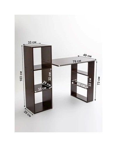 Yazı masası 3563_M2JazVen Venge, LDSP, 108x49x105 sm