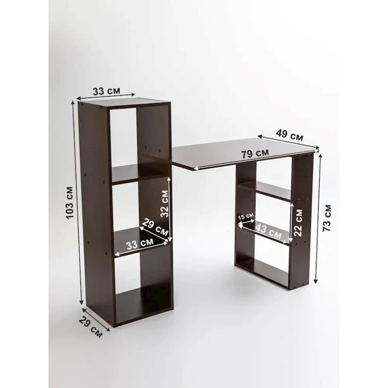 Yazı masası 3563_M2JazVen Venge, LDSP, 108x49x105 sm