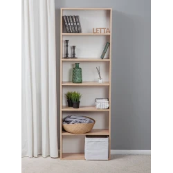 Стеллаж Letta Somona, бежевый, ЛДСП, 181x60x24 см