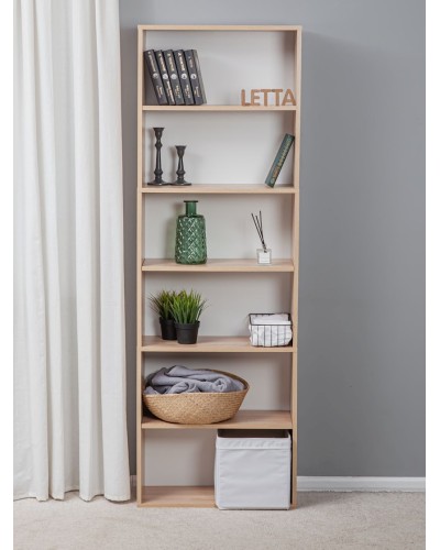 Stellaj Letta Somona, bej, LDSP, 181x60x24 sm