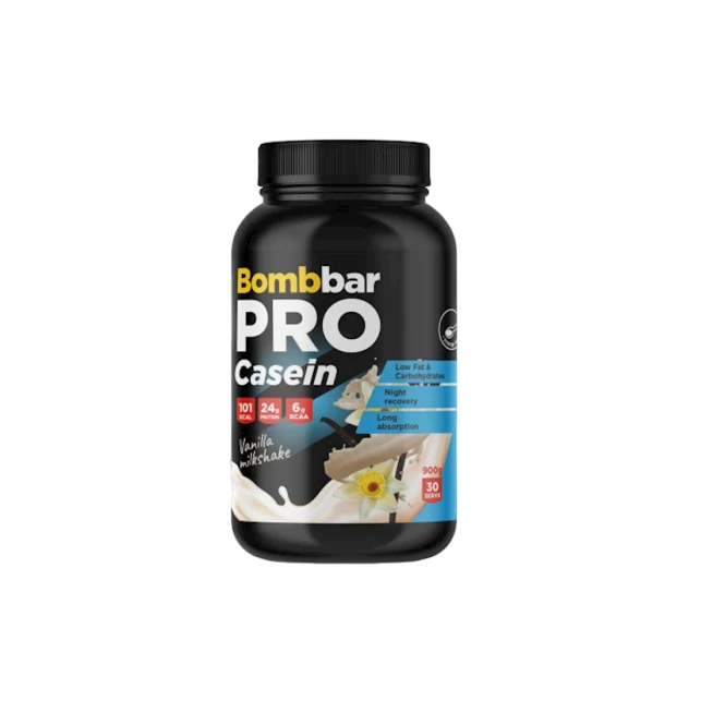 Протеиновый коктейль Bombbar Pro Casein Vanilla Milkshake, 900 г Протеиновый коктейль Bombbar Pro Casein Vanilla Milkshake, 900 г