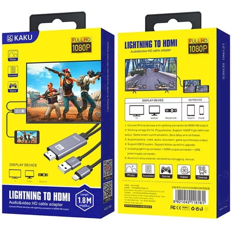 Переходник Kaku KSC-556, 1.8 м Переходник Kaku KSC-556, 1.8 м